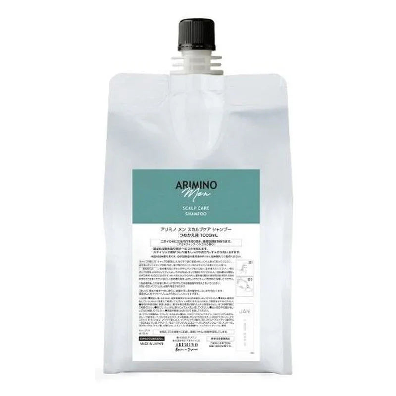 アリミノメン スカルプケア シャンプー 1000ml 詰め替え メンズ ミント うるおい レフィル
