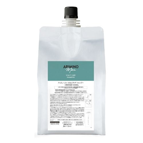 アリミノメン スカルプケア シャンプー 1000ml 詰め替え メンズ ミント うるおい レフィル