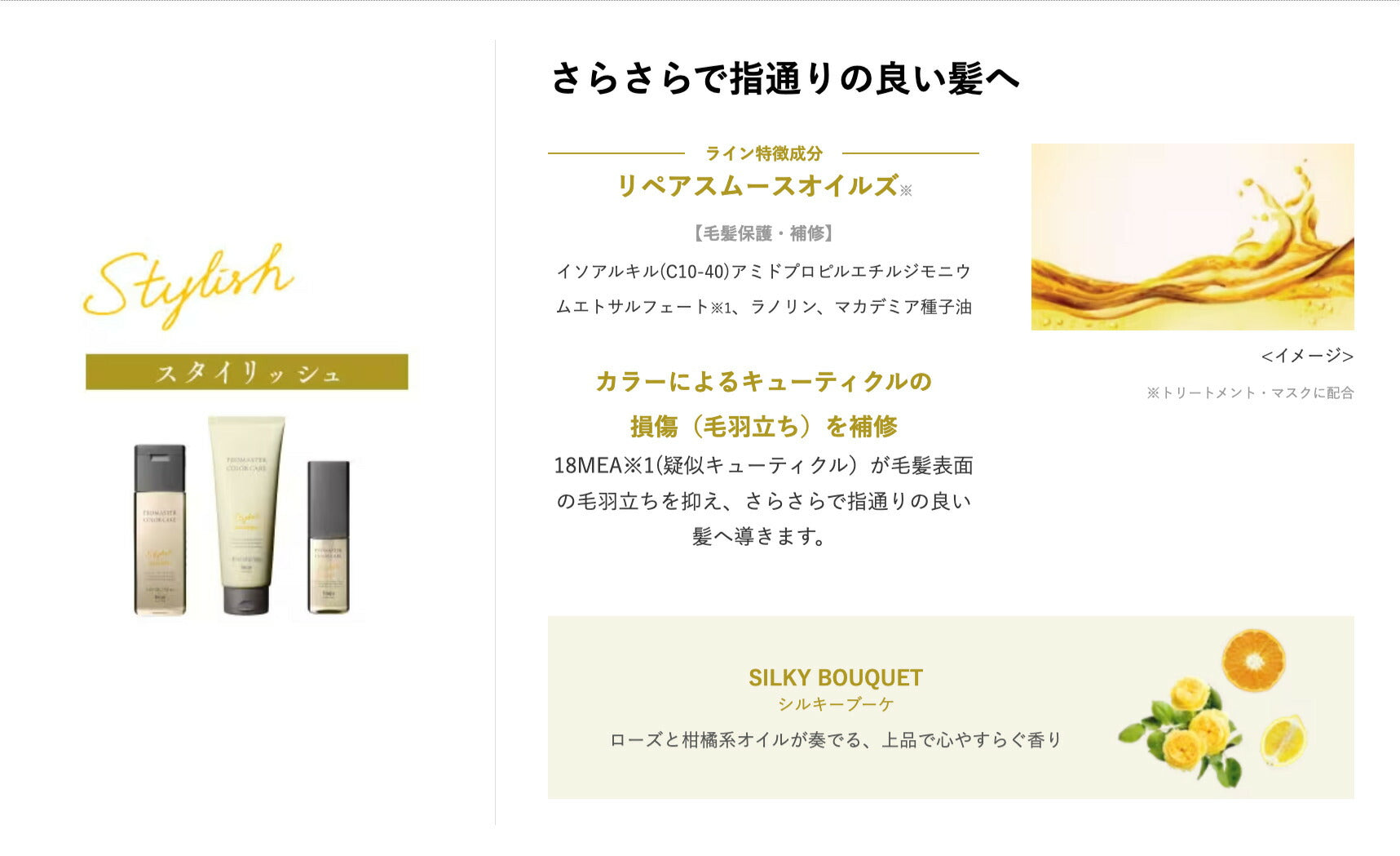 ホーユー hoyu プロマスター カラーケア スタイリッシュ トリートメント 600g